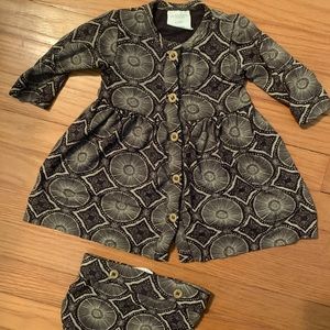 Kate Quinn Beluga Batik Dress with matching diaper cover